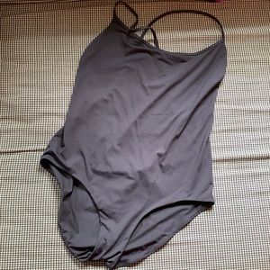 Cos Black One-piece Cross-back Swimsuit - 10